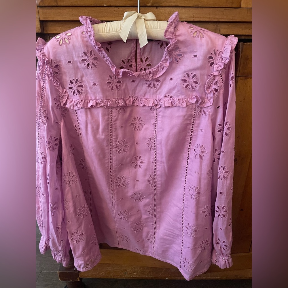 J. Crew Eyelet Top, Size XL